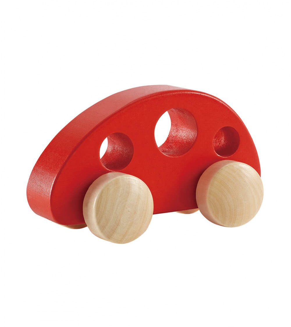 Petite voiture en bois Back and Forth - modèle rouge - Way to Play